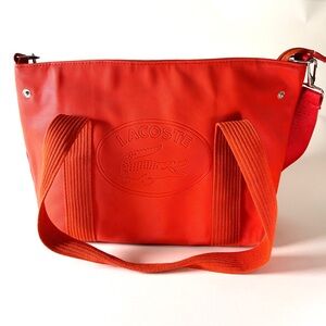 Vintage Lacoste Red Two Way Bag